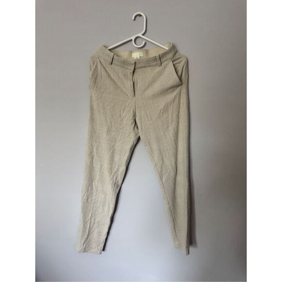 H&M women’s crème yellow and white dress pants size 6 - Picture 1 of 4